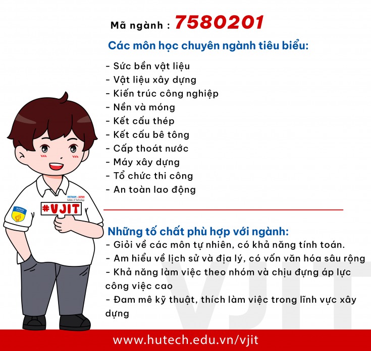 Ngành Kỹ thuật Xây dựng (Kỹ thuật công trình xây dựng) - Chương trình Việt - Nhật 116